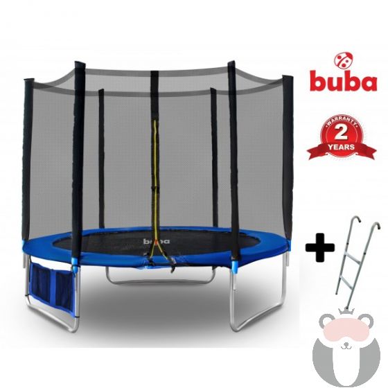 Buba Детски батут 6FT (183 см) с мрежа и стълба