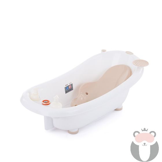 Chipolino Бебешка анатомична вана за къпане, "Bubble" 91см - мока