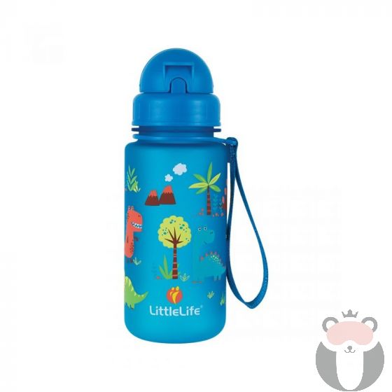 Неразливаща се детска бутилка за вода LittleLife Динозавър,  400 мл