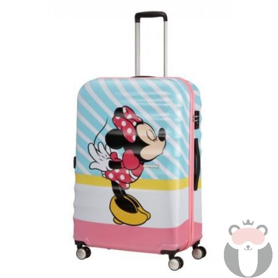 American Tourister Детски куфар за път 77 см Wavebreaker MINNIE PINK KISS