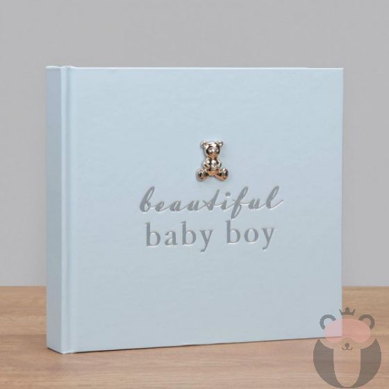 Widdop & Co Bambino Албум за снимки с посребрена декорация - Beautiful baby boy