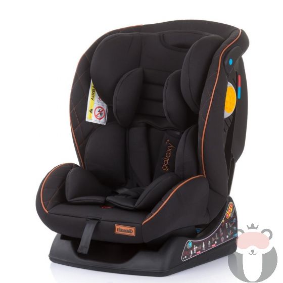 Chipolino Столче за кола  0-36 кг. Галакси, Черно