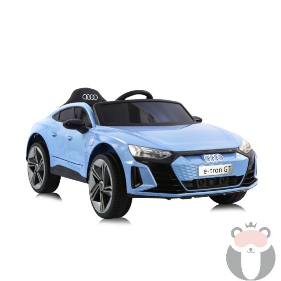 Chipolino Детска електрическа кола AUDI E-TRON с кожена седалка, Синя