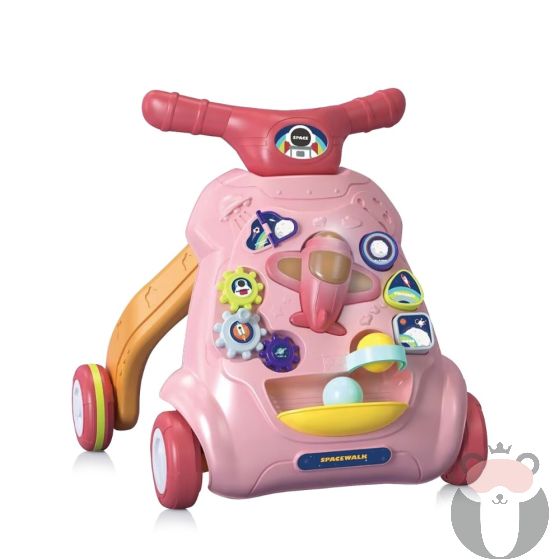 Chipolino Музикална играчка на колела "Самолетче", розово