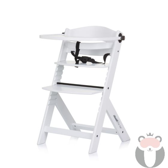 Chipolino Столче за хранене 2 в1 Tip Top, бяло