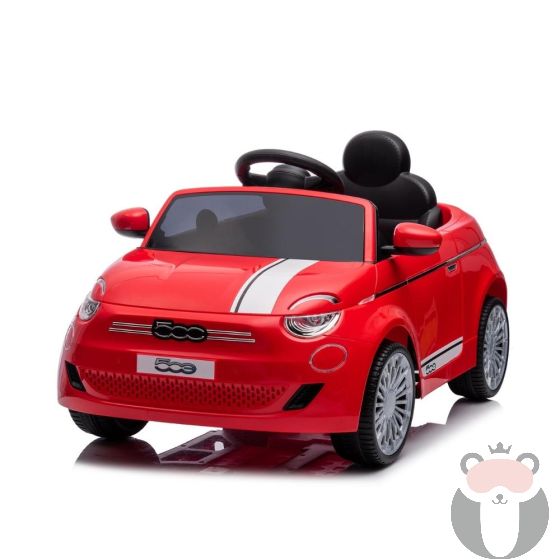 Chipolino Детска електрическа кола FIAT 500, червена