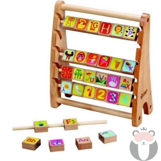 Азбучно сметало - дървена играчка за деца, Classic World