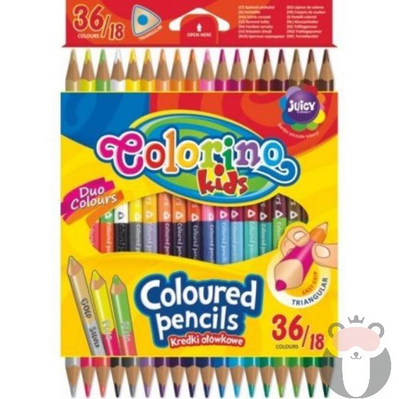 Colorino Цветни моливи 36 цвята,18 бр.