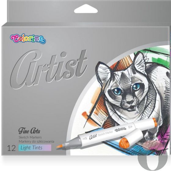  Colorino Artist маркери за рисуване 12 цвята пастел