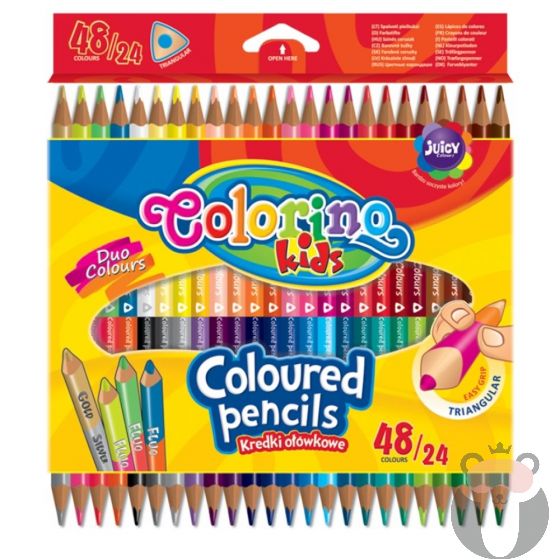 Colorino Цветни моливи 48 цвята,24 бр.