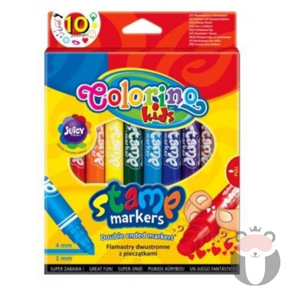 Colorino Маркери за рисуване с печати 10 цвята