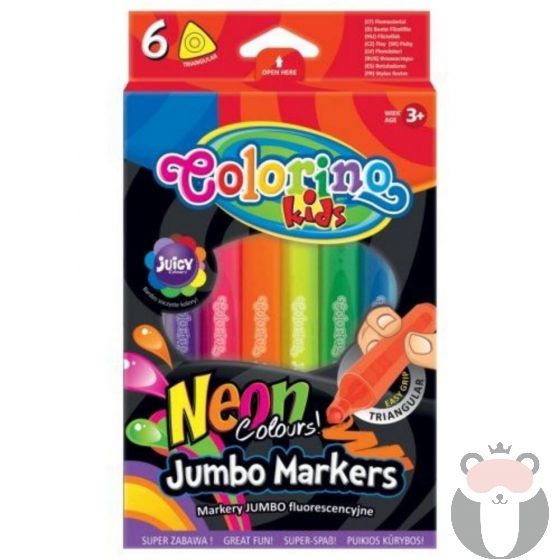 Colorino Маркери за рисуване Neon Jumbo