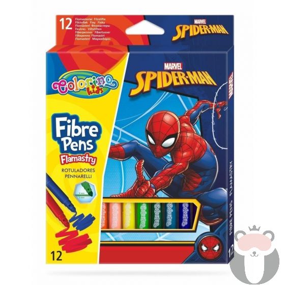Colorino Флумастери 12 цвята Spiderman Disney