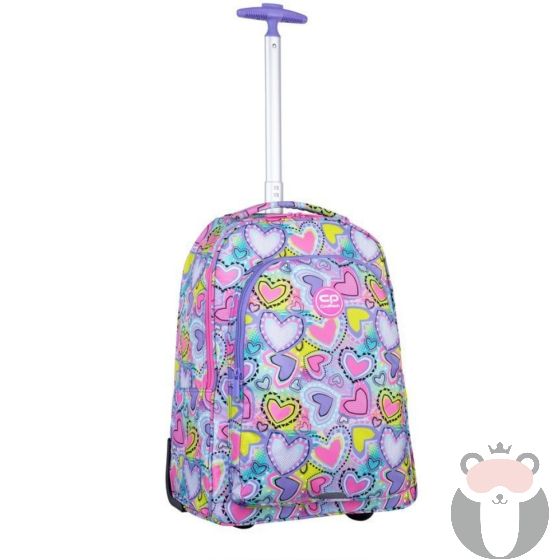 Coolpack Ученическа раница на колела ALAN - Pastel Hearts