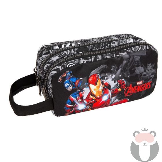 Coolpack Ученически несесер с три ципа PRIMUS - Avengers