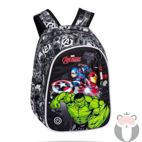 Coolpack Светеща ученическа раница  JIMMY - Avengers