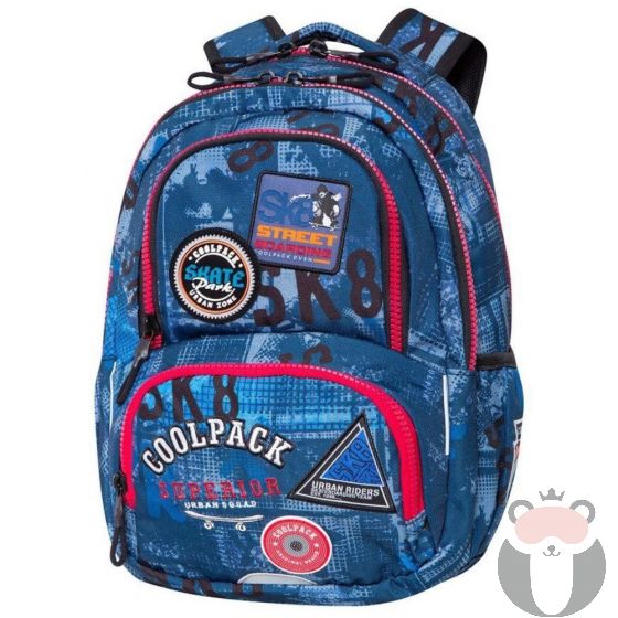 Coolpack Ученическа раница SPINER TERMIC - Badges B`Blue