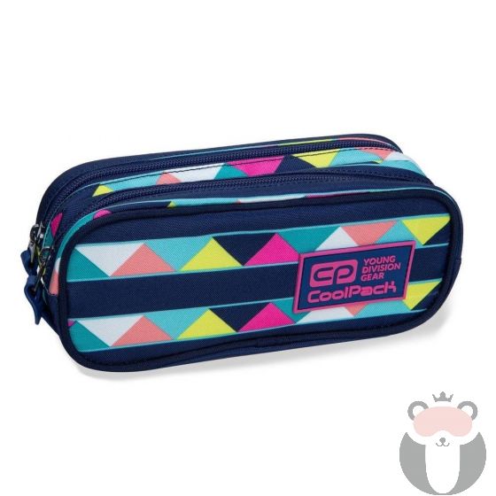  COOLPACK Ученически несесер с два ципа CLEVER - CANCUN