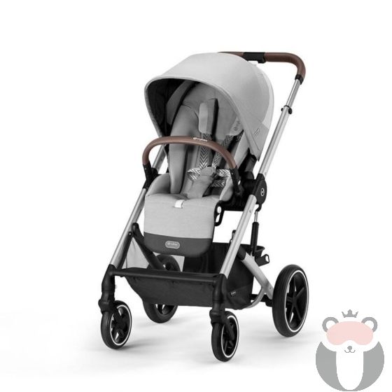 Cybex Бебешка количка Balios S Lux 2023 сребристо шаси, Lava Grey