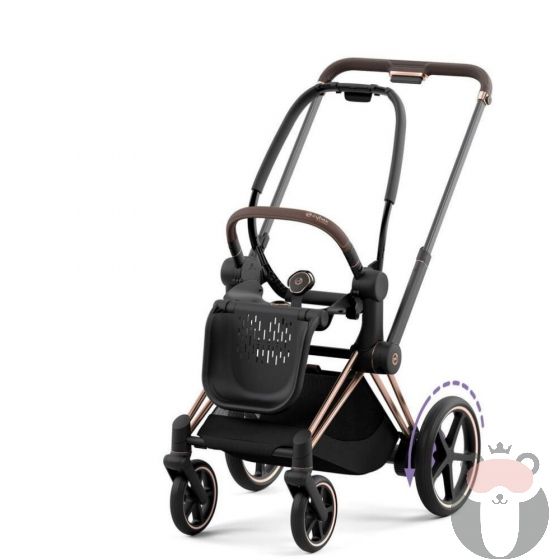  Cybex Шаси e-Priam 4 с основа за седалка, Rose Gold