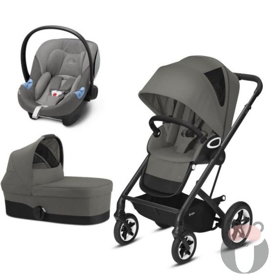 Cybex Бебешка количка Talos S Lux All in One Soho Grey