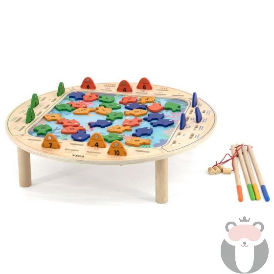 Дървена маса за игра - Риболов Viga toys
