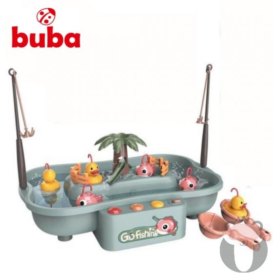 Комплект за риболов Buba Go Fishing, 889-193, патета, сив