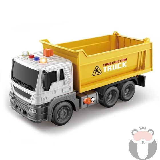 Детски камион самосвал Truck Car с музика и светлини, 1:16