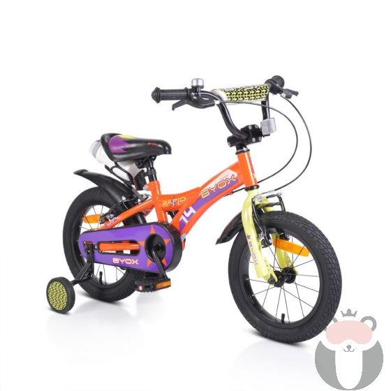 Byox Детски велосипед 14" RAPID, Оранжев