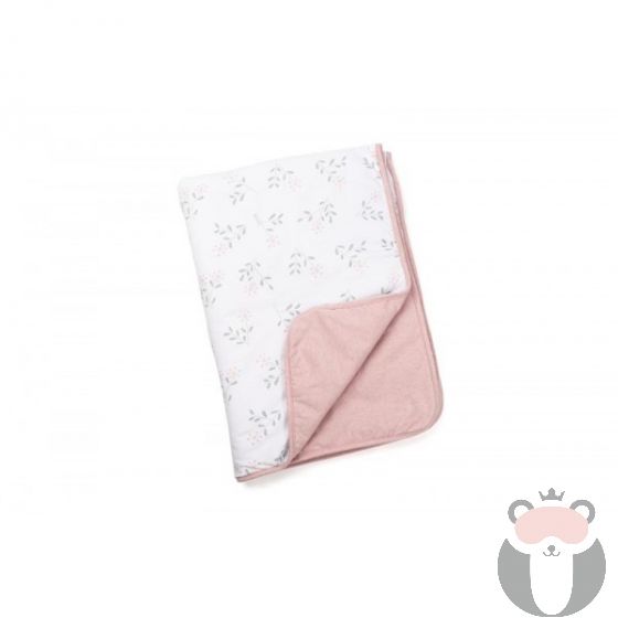 Doomoo Памучно бебешко одеяло Dream, Spring Pink, 75x100см