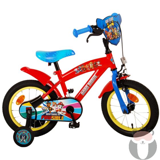 E&L Cycles Детски велосипед с помощни колела, Paw Patrol,14 инча
