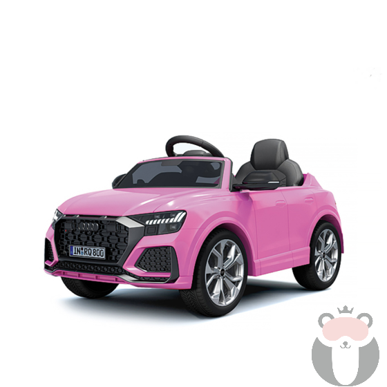 Chipolino Детска електрическа кола AUDI RS Q8 , розова, EVA гуми, кожа