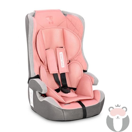 Lorelli Детско столче за кола Explorer, Rose Velvet 9-36 кг.