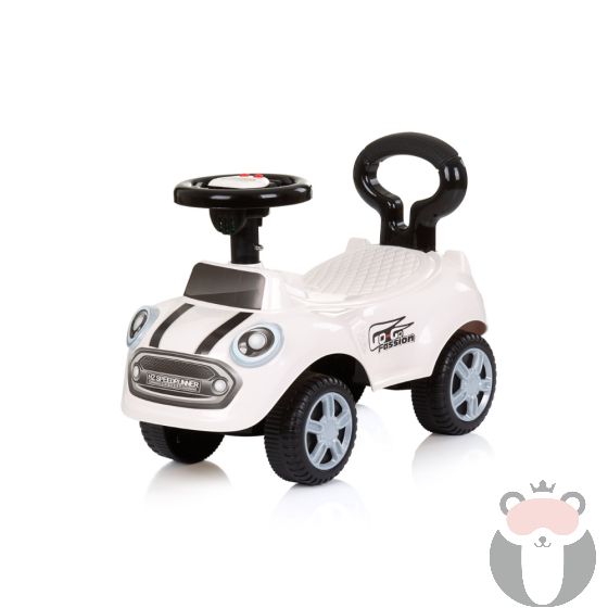 Chipolino Детска кола за яздене "GO-GO", Бяла