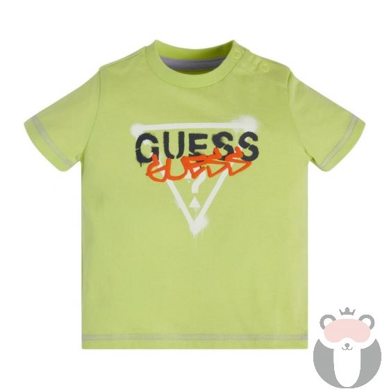 Guess Бебешка тениска за момче, DUSTY KIWI
