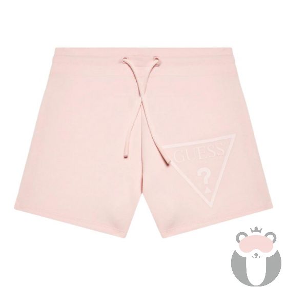 Guess Детски къс розов панталон за момиче