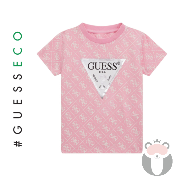 Guess Детска тениска ECO 4G PINK