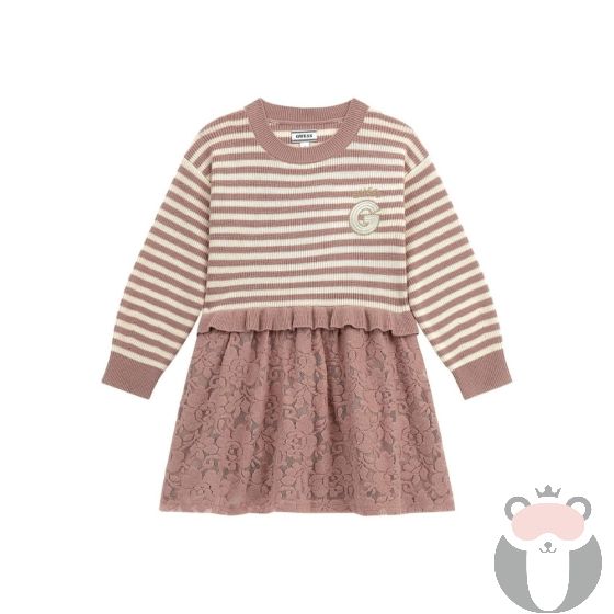 Guess Детска рокля SOFT BLUSHTRUE WHITE