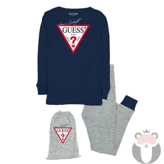 Guess Детска пижама 3 части унисекс