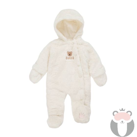 Guess Bear Бебешки унисекс космонавт SALT WHITE
