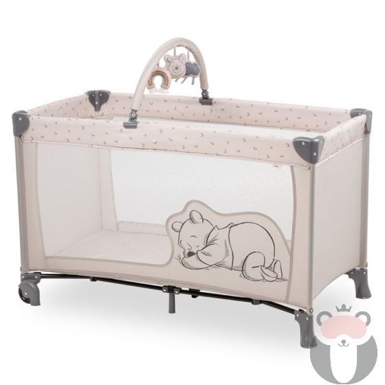 Hauck Бебешка кошара Dream N Play Go, Pooh Rainbow Beige