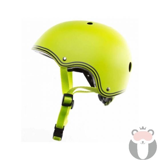 Цветна каска за колело и тротинетка, 51-54 см - жълта  Globber