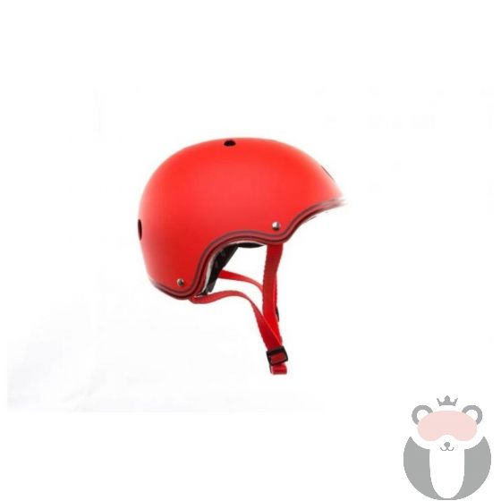 Цветна каска за колело и тротинетка, 51-54 см - червена  Globber