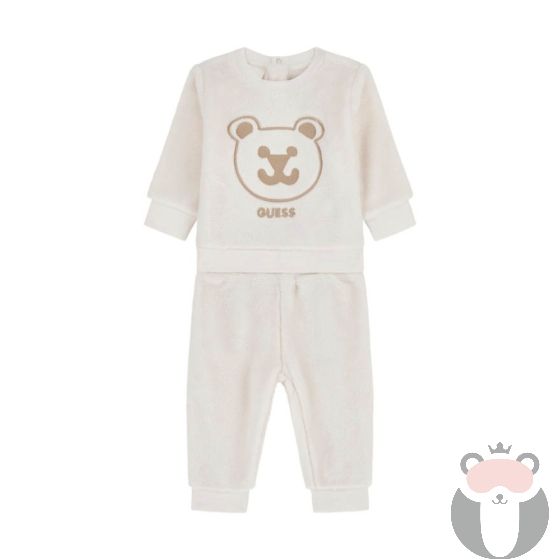 Guess Bear Бебешки плюшен сет за момче WHITE