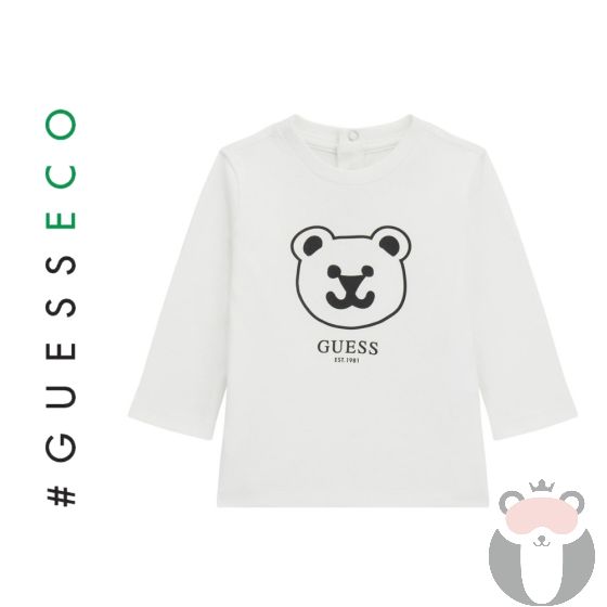 Guess Bear Бебешка блуза за момче White