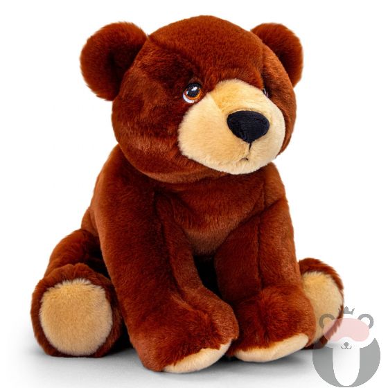 Keeleco, Екологична играчка, Кафява мечка, 18 см, Keel Toys