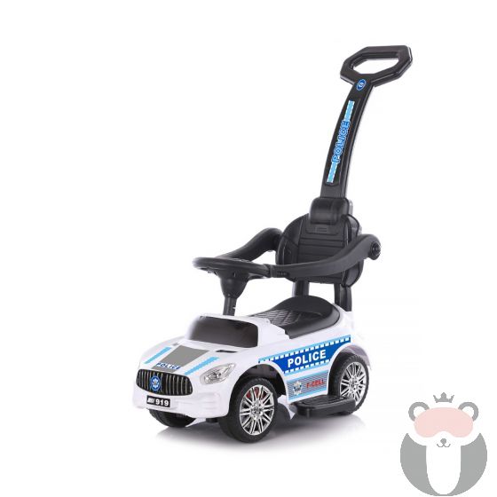Chipolino детска кола за яздене с дръжка Полиция