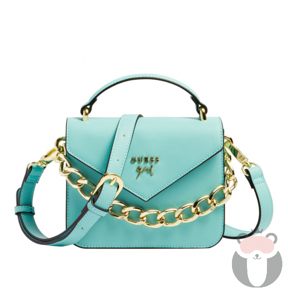 Guess Детска официална чанта за момиче с аксесоар Aquamarine