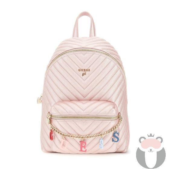 Guess Детска раница с аксесоар BALLET PINK