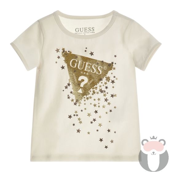 Guess Детска тениска за момиче Cream White